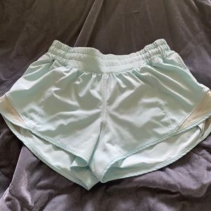Hotty Hot Low-Rise Lined Shorts 2.5” Electric Turquoise